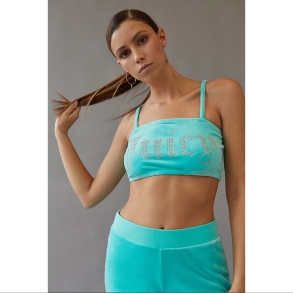 Juicy Couture Women's Urban Outfitters Exclusive Velour Crop Top - Picture 2 of 10